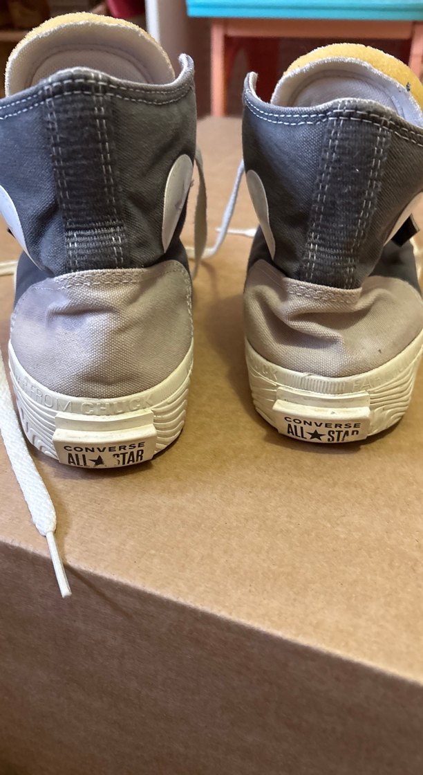 Gri Beyaz Kadın Spor Ayakkabı Elastik Bağcık - Görsel 3