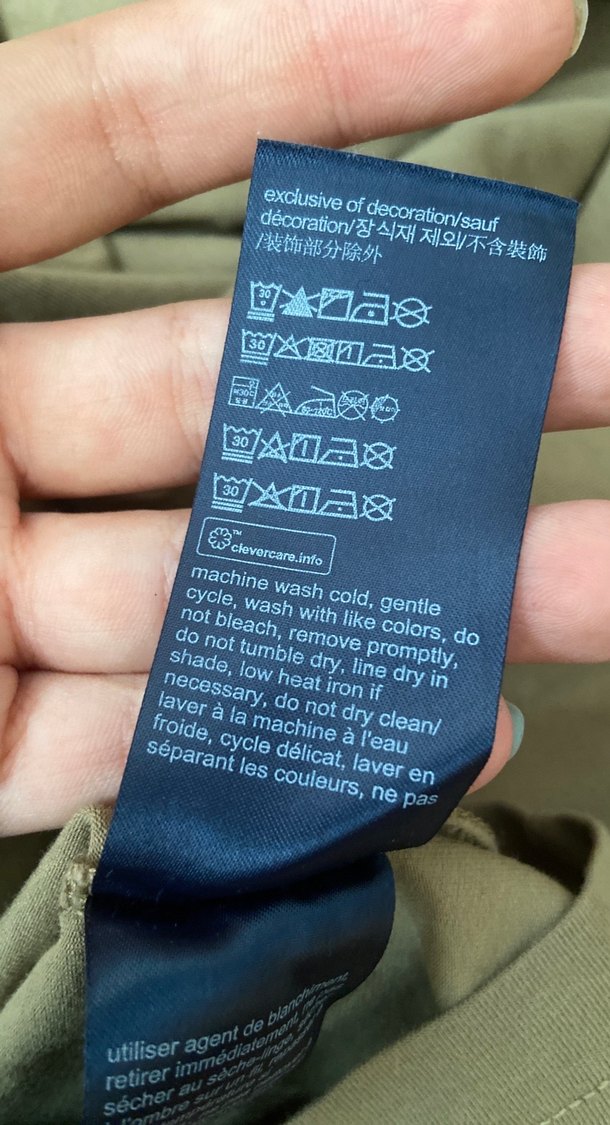 Tommy Hilfiger Bej Keten Basic Tişört - Görsel 4