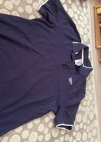 Erkek Lacivert Kısa Kollu Polo Tişört