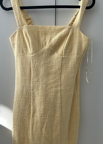 BERSHKA Keten Midi Bohem Tulum
