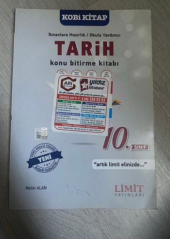 10. Sınıf Tarih Konu Bitirme Kitabı