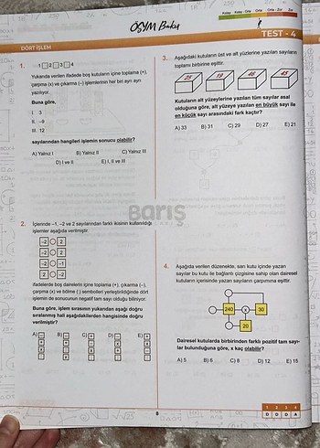 Beden TYT Matematik Soru Kitabı - Barış Yayınları