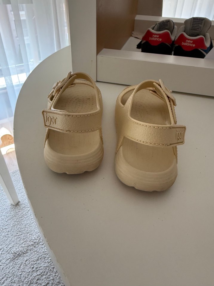 Bej İgor Çocuk Tokalı Sandalet - Görsel 5