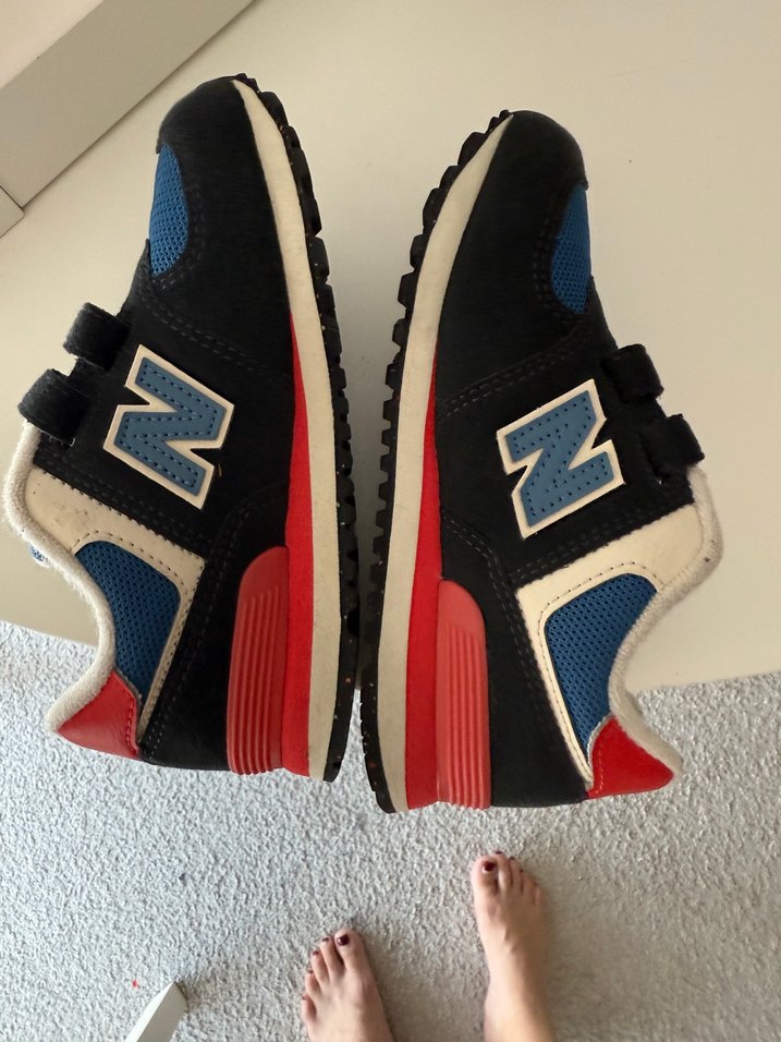 New Balance Erkek Çocuk Mavi Spor Ayakkabı - Görsel 2