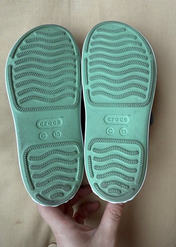 Crocs Yeşil Tokalı Çocuk sandaleti - Görsel 5