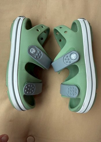 Crocs Yeşil Tokalı Çocuk sandaleti - Görsel 4