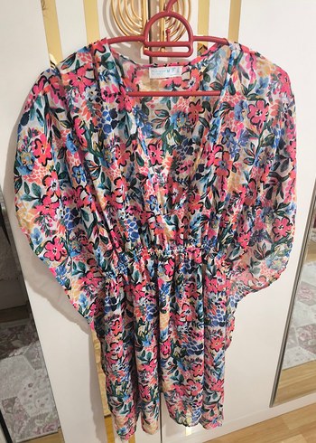 Çiçek Desenli Uzun Hamile Tunik - Görsel 2