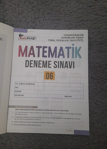 KafaDengi TYT Matematik 12'li Deneme Kitabı