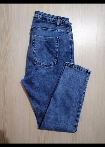 Renkli Mavi Kadın Kot Pantolon