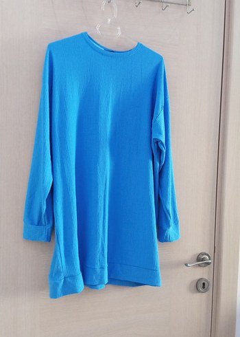 Trendyol & Milla Mavi Uzun Kollu Salaş Tunik