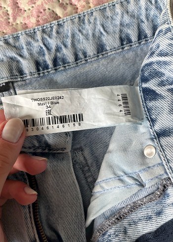 Açık mavi yüksek bel Trendyolmilla wide leg jeans - Görsel 4