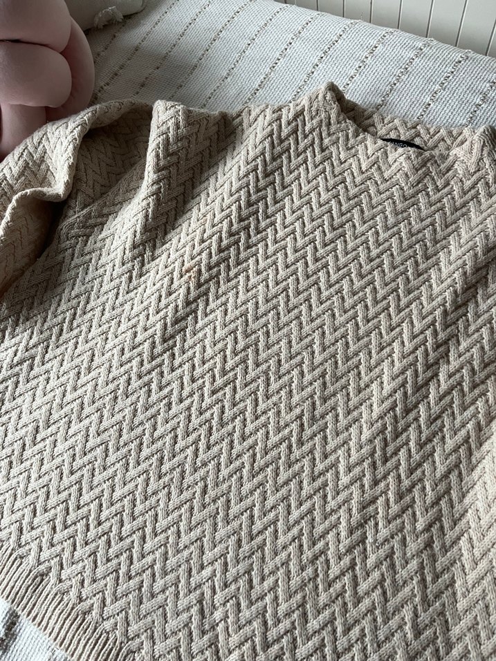 Mango zikzak desenli kadın kazak - Görsel 2