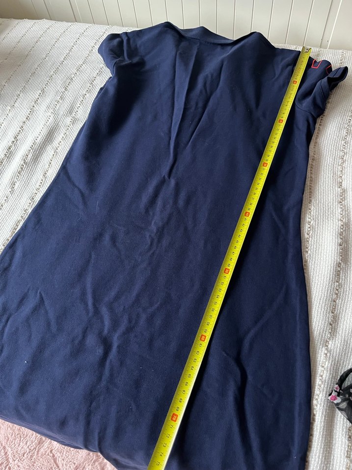 Kadın Lacivert Polo elbise Üç Düğmeli - Görsel 3