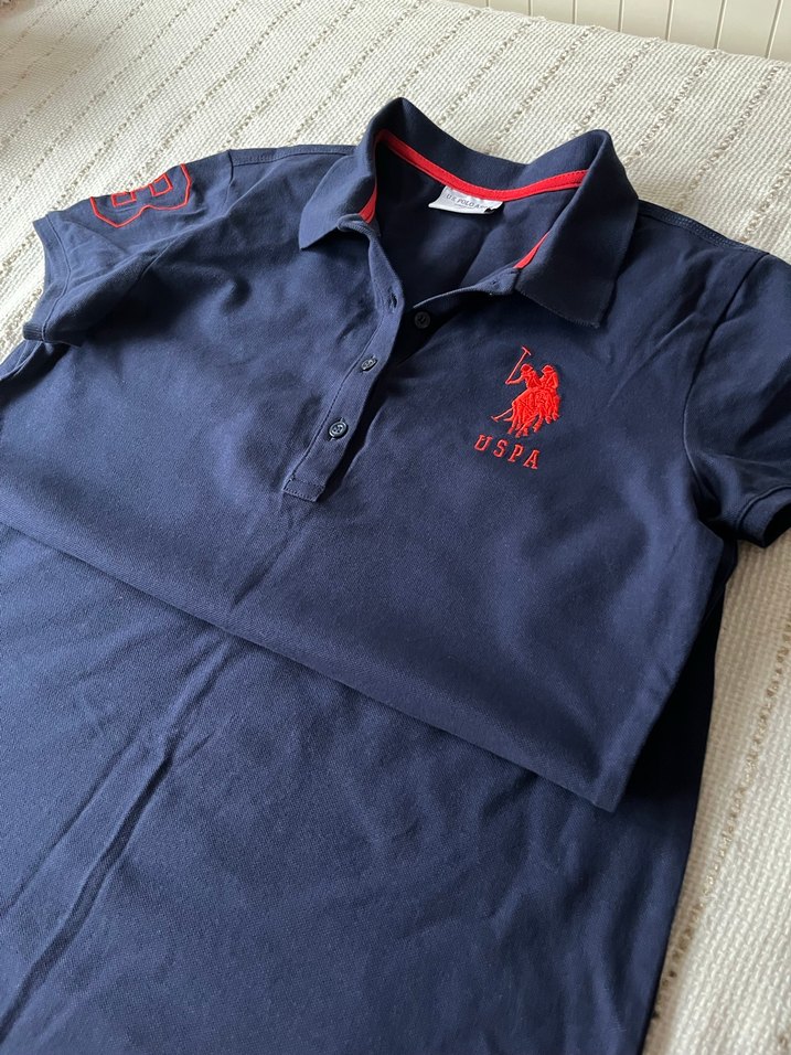 Kadın Lacivert Polo elbise Üç Düğmeli - Görsel 2