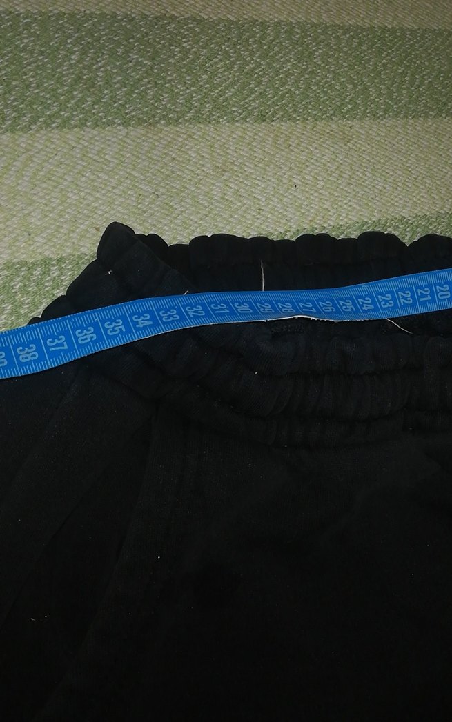 Siyah Midi Kadın Rahat eşofman altı - Görsel 3