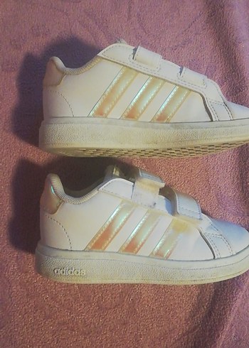 Kız Çocuk Spor Ayakkabı 24numara Adidas beyaz - Görsel 4