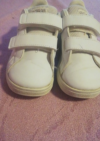 Kız Çocuk Spor Ayakkabı 24numara Adidas beyaz - Görsel 2