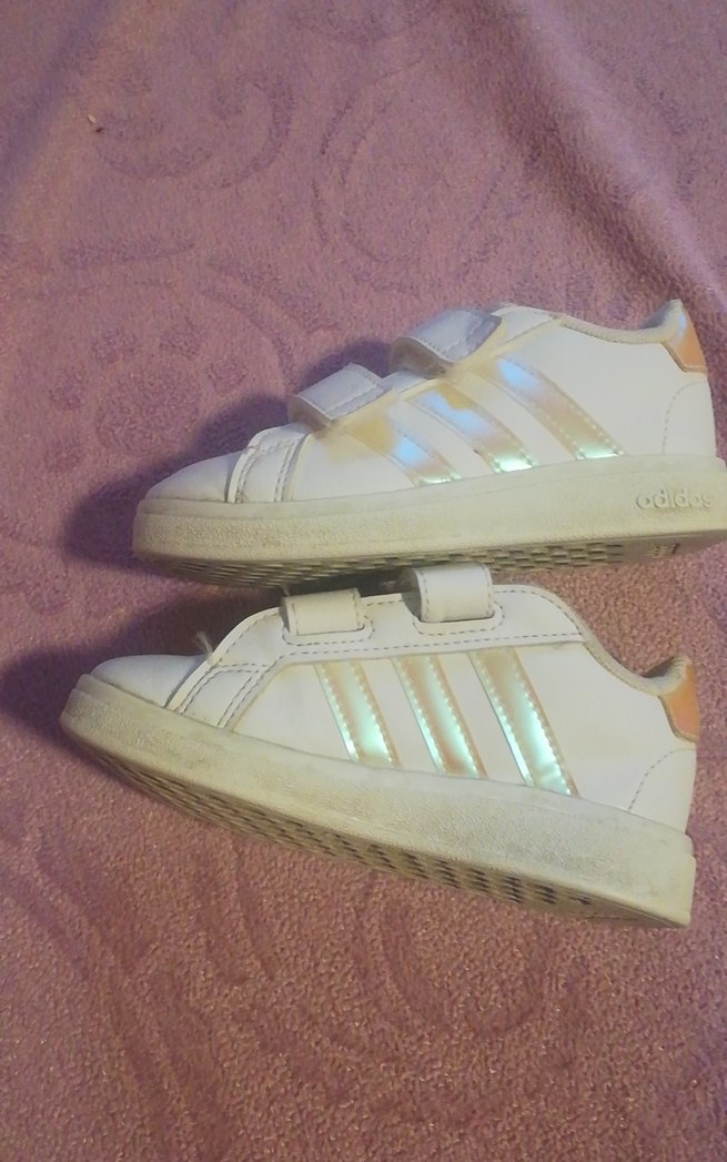 Kız Çocuk Spor Ayakkabı 24numara Adidas beyaz - Görsel 5