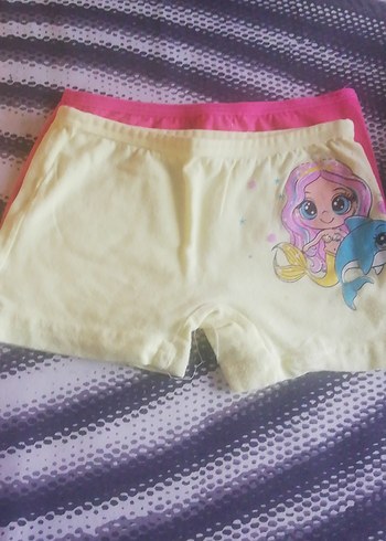 7adet çocuk Nakışlı Pastel Renkli Külot2si boxer 5i külot - Görsel 2