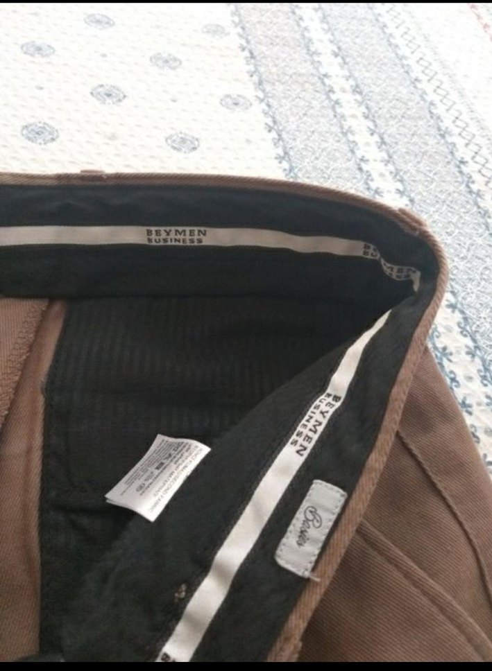 Kemerli Kahverengi kadın Pantolon - Görsel 3