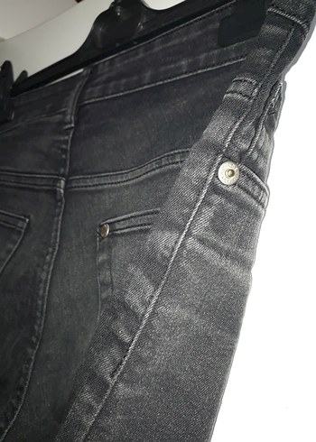 30 Beden siyah Renk Siyah Kemerli Kısa Kot Şort Skinny fit sports Cn170/76A 30