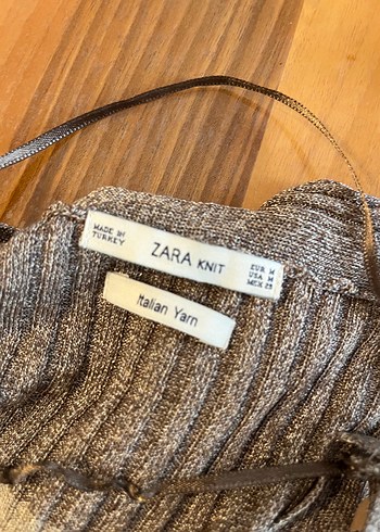 Zara marka uzun hırka ve askılı bluz - Görsel 6