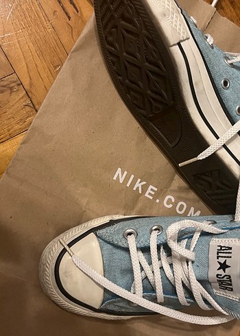 Converse kadın mavi ayakkabı - Görsel 4