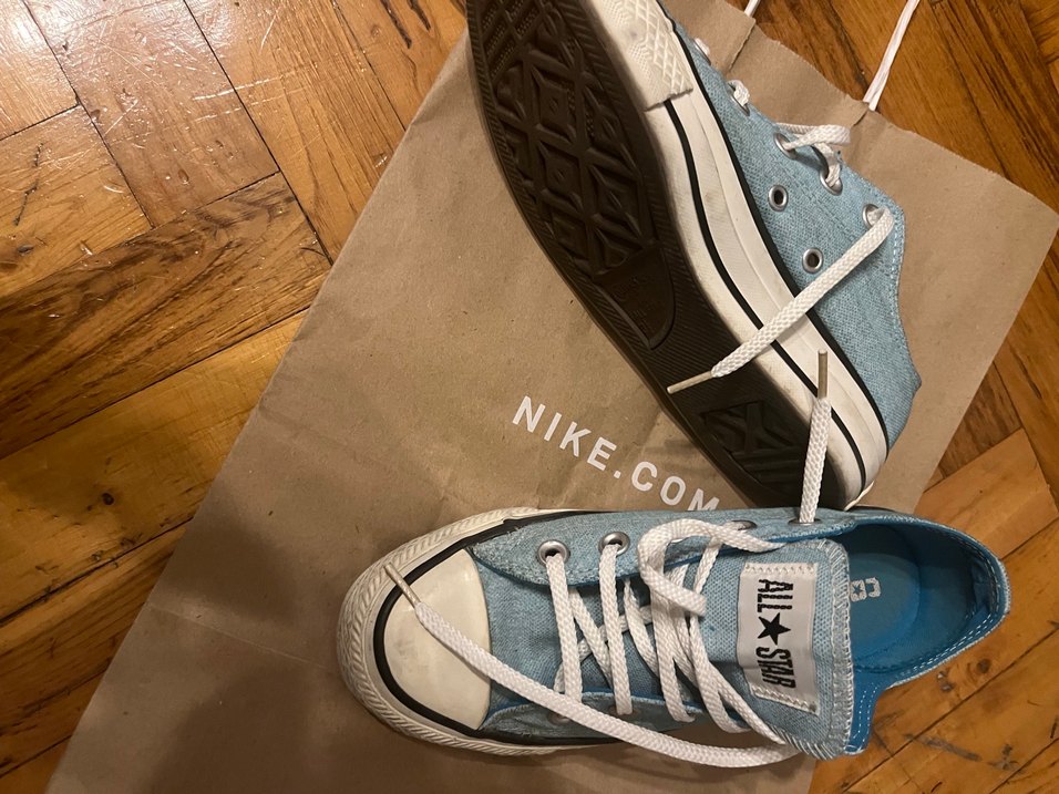 Converse kadın mavi ayakkabı - Görsel 4