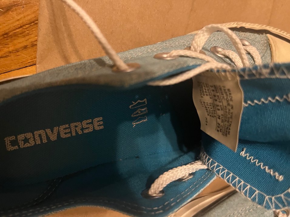 Converse kadın mavi ayakkabı - Görsel 5