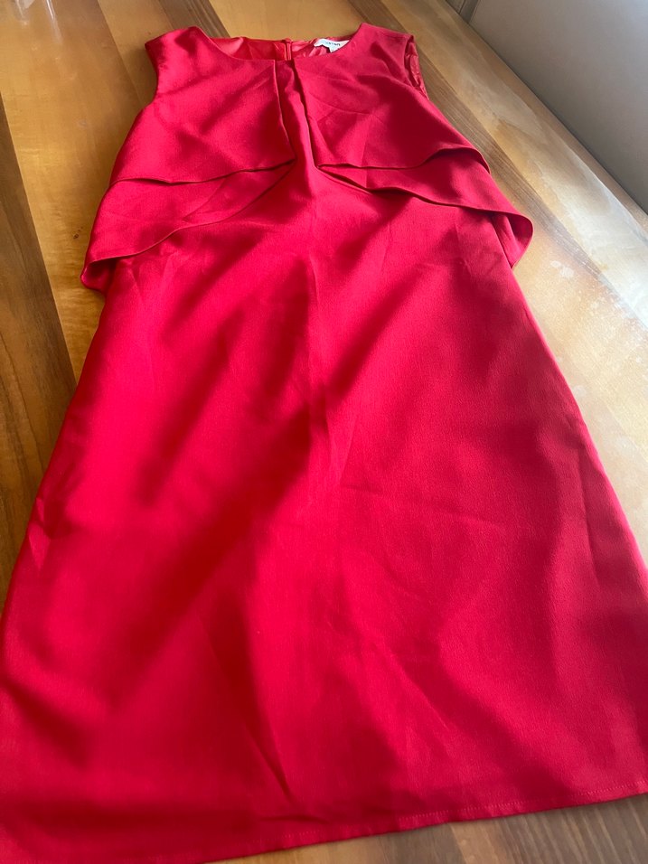 Kırmızı koton marka elbise - Görsel 3