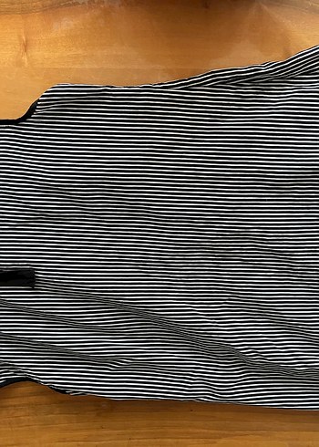 Adil ışık marka Düğmeli Çizgili Siyah beyaz Kolsuz Kadın Gömlek - Görsel 5