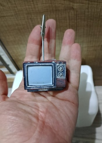 Kırmızı Retro Mini Televizyon Not Tutucu - Görsel 6