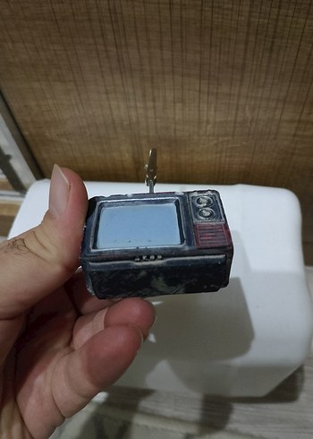 Kırmızı Retro Mini Televizyon Not Tutucu - Görsel 5