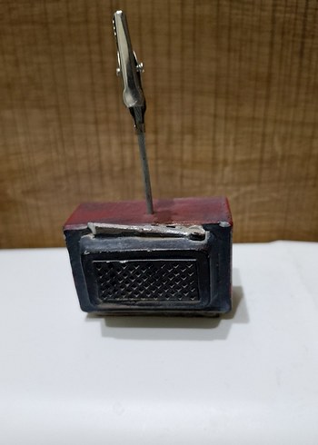 Kırmızı Retro Mini Televizyon Not Tutucu - Görsel 3