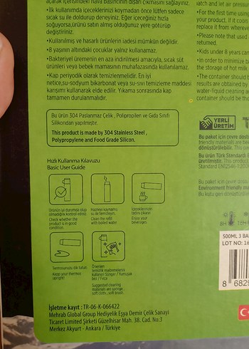 3'lü Gri Çelik Termos Seti - Görsel 2