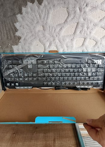 Kablolu Siyah Q Klavye everest marka sıfır - Görsel 2