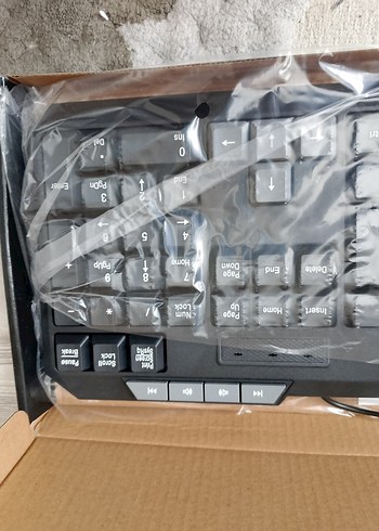 Kablolu Siyah Q Klavye everest marka sıfır - Görsel 3