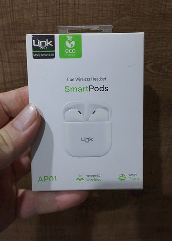 Link AP01 Beyaz Kablosuz Kulaklık - Görsel 4