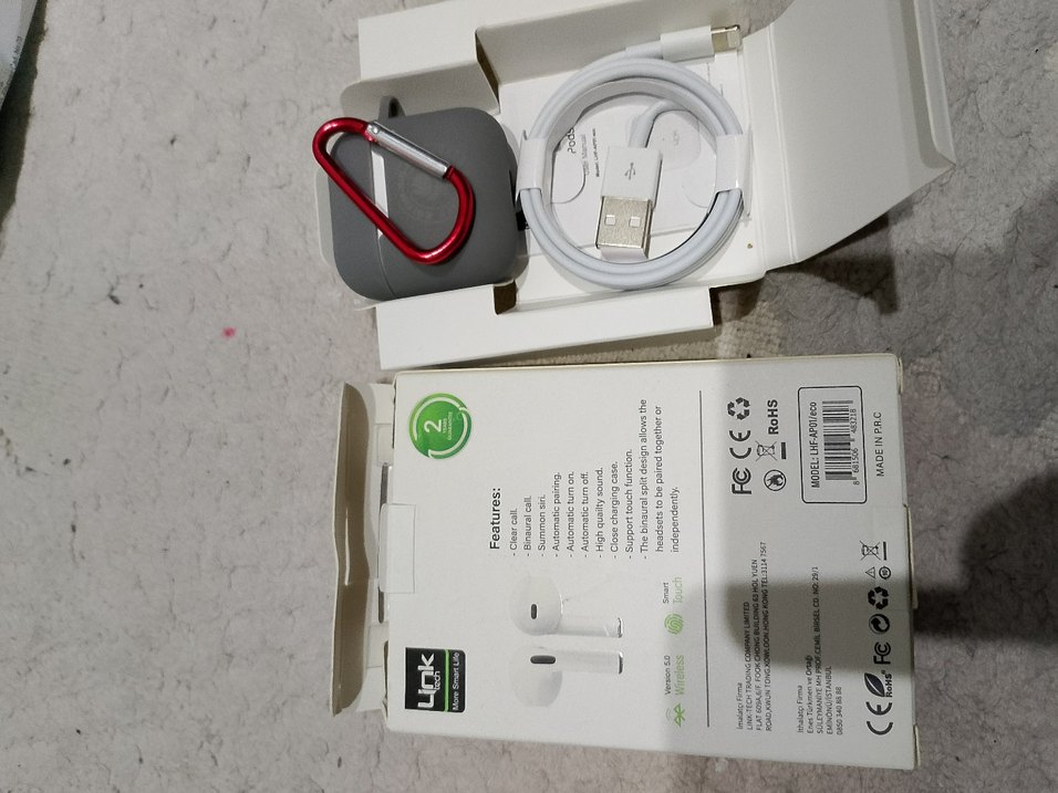 Link AP01 Beyaz Kablosuz Kulaklık - Görsel 2