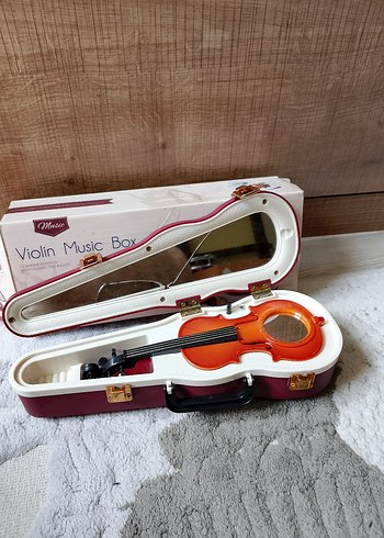 Renkli Mini Keman Müzik Kutusu