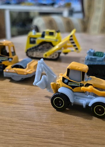  4 adet İnşaat Metal Araçlar matchbox