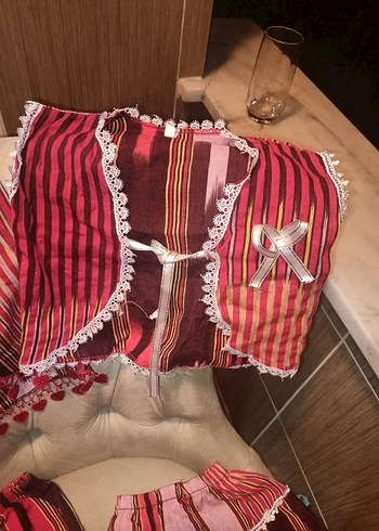 Kadın Çok Renkli Kısa Bohem Pareo - Görsel 5