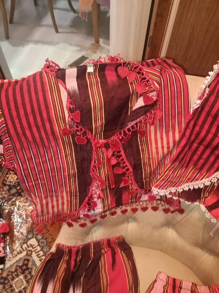 Kadın Çok Renkli Kısa Bohem Pareo - Görsel 3