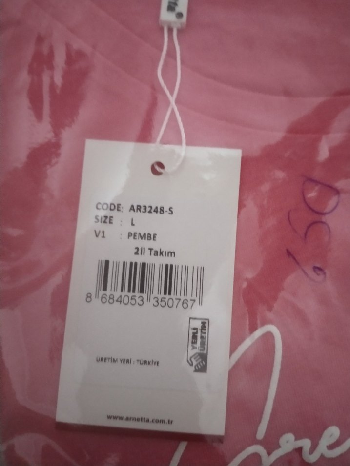 Arnetta Pembe Tie-Dye Kadın Pijama Takımı - Görsel 3