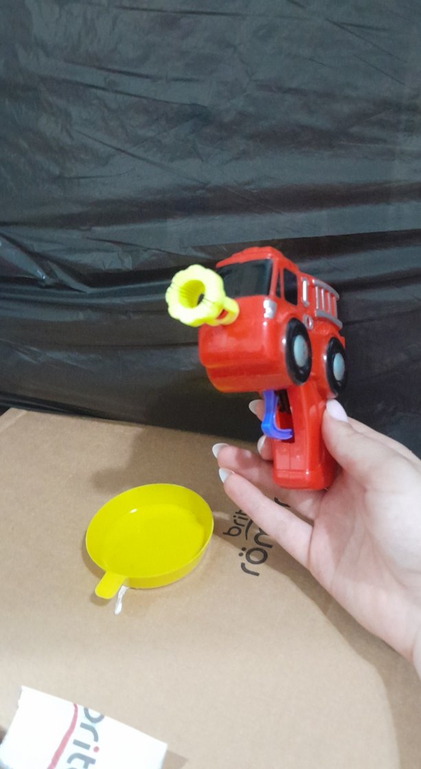 Renkli Kırmızı Oyuncak İtfaiye Arabası - Görsel 2