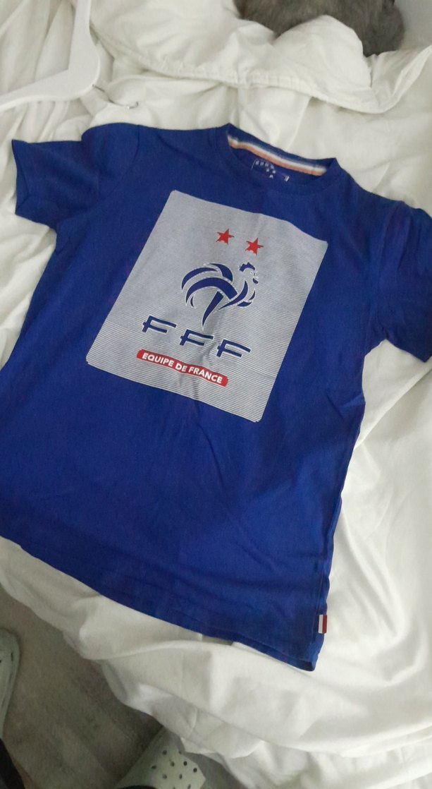 Erkek Mavi Baskılı Kısa Kollu Tişört - Görsel 2