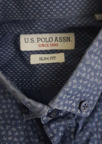 Düğmeli Mavi Erkek Gömlek - Görsel 2