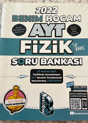 2022 Benim Hocam AYT Fizik Soru Bankası