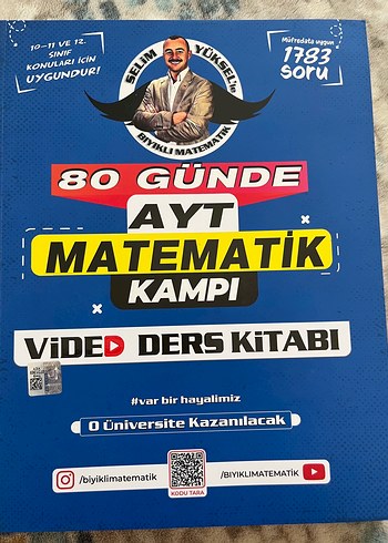 80 Günde AYT Matematik Kampı Video Ders Kitabı