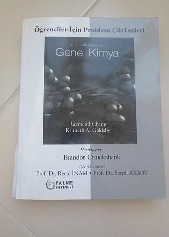 Öğrenciler İçin Genel Kimya Problem Çözümleri Kitabı